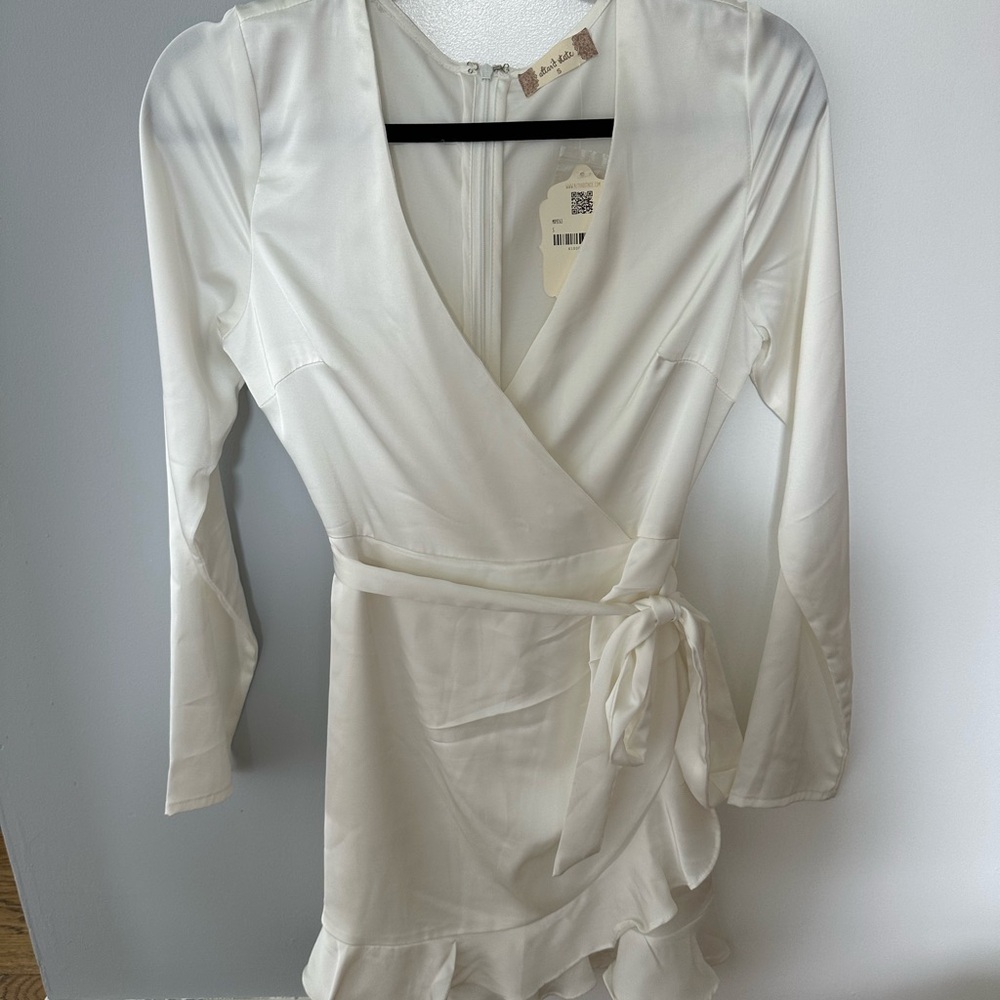White Silk Dress
